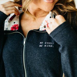 Ampersand Avenue FullZip Be Cool Be Kind